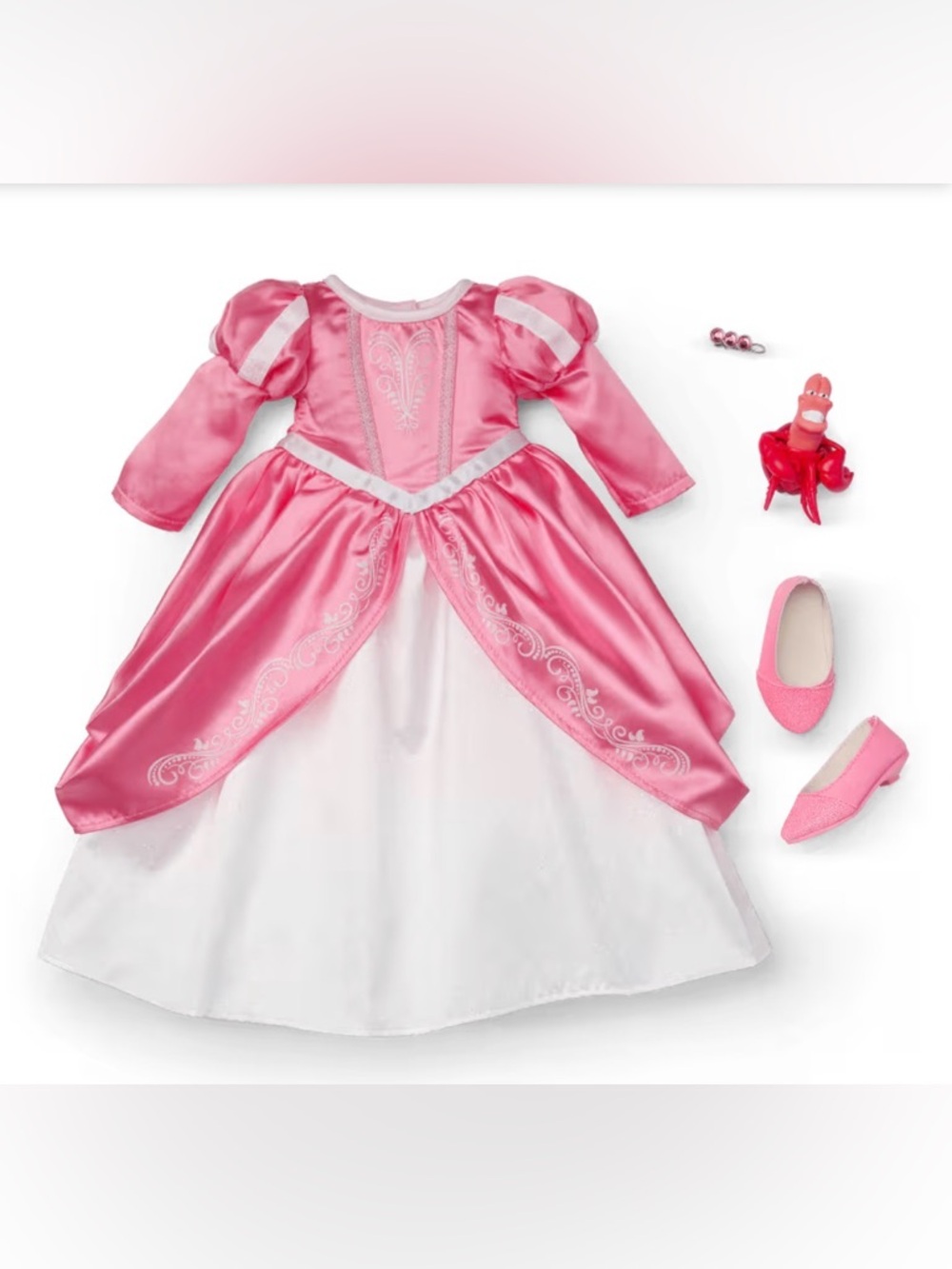 Disney American Girl Doll Princess Ariel Pink Dress